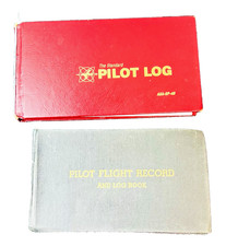 Vintage 1961 Pilot Flight Record And Log Book Student Pilot & The Standard Log picture