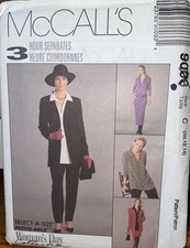 McCall's Pattern 9003 Size 10-14 Petite ADJ 3 Hour Jacket Top Pull On Pant Skirt picture