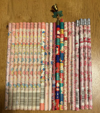 Vintage Sanrio Pencil Lot 22pcs Little Twin Stars Hello Kitty Marron Cream Japan picture