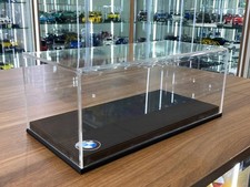 1/18 Model Car Acrylic Case Leather Display Box Transparent Dustproof Customize picture