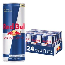 Red Bull Energy Drink with 80mg Caffeine plus Taurine, 8.4 Fl Oz (24 Pack) Cans picture