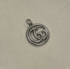 1pc of Gucci Zipper Pull Charm Antique Silver Tone Metal 22mm picture