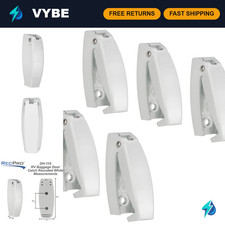 RecPro RV Baggage Door Catch Latch | White | 5 Pack picture