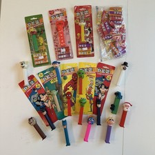 Pez Mixed Lot 18 Assorted Characters Batman Yoda Kermit Spiderman Collectible picture