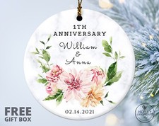 Personalized Marriage Ornament for the years married - 5th 10th 25th 40th 50th picture