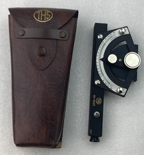 Vintage Charvoz Carsen peep sight level Plotting Instrument & Dietzgen Case picture