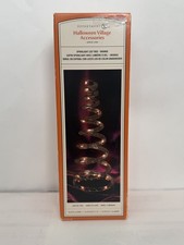 Department 56 Halloween Village Lighted LED Spiral Tree, Orange NEW picture