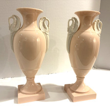 PAIR Vintage Lenox Classic Coral Empire Vases picture