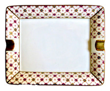 Richard Ginori Hermes-Style Italian Art Deco Gilt Cigar Ashtray - Mint Condition picture