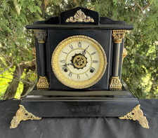 Antique C 1909 Waterbury DONOVAN ALARM Mantle Clock - SEE VIDEO - ALL ORIGINAL picture