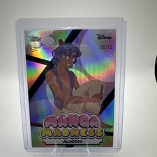 2026 Topps Disney Neon Aladdin Manga Madness Black 08/10 Rare Case Hit Unique picture