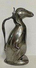 Kayserzinn Pewter Penguin Decanter Hugo Leven Design 1903 Jugendstil 4433 Auk picture