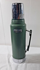 Vintage Legendary Alladin Stanley Thermos USA Classic Hammertone Green picture