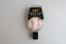 Vintage Miller Genuine Draft Baseball Acrylic Beer Tap Handle NEW picture