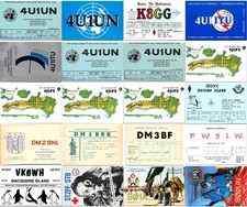 DXpedition QSL 4U1UN K8GG 4U1ITU 4J1FS Rare Islands 30 Cards Ham Lot P03 picture