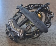 RUSSIAN NAVAL BADGE ATOMIC SUBMARINE PETROZAVODSK K-388 PR.671RTMK NAVY USSR picture