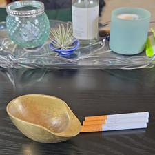 Rare Vintage 1950's Carl Aubock Brass Ashtray picture