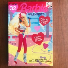 Vintage Barbie 1992 Valentines Day 32 Classroom Cards Cleo Mattel Unopened NOS picture