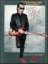 Mario Cipollina (Huey Lewis and The News) 1985 Peavey Bass Guitar advertisement picture