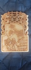 VINTAGE ● CHINESE ● JADE HARDSTONE ● PLAQUE ● BEAUTIFUL picture