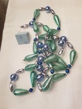 Vintage Mercury Glass Garland Czech Republic NOS picture