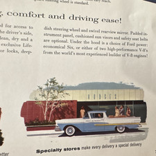 Ford 1958 Ranchero Sales Brochure Catalog Pages