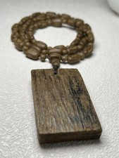 Genuine Wild Kalimantan Agarwood Bracelets Mala Meditation Prayer Bucket Beads picture