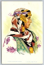 Postcard Art Syria National Woman's Costume from Al-Hasakeh 61D picture