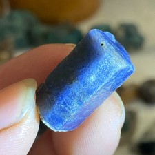 56ct High Quality Natural Blue Corundum Sapphire Crystal In Matrix Gem Specimen picture