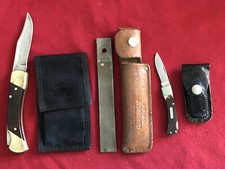 SCHRADE - HONESTEEL HS-7 - LB7 - & 30T (3 VINTAGE U.S.A.) AMERICAN CLASSICS 🇺🇸 picture