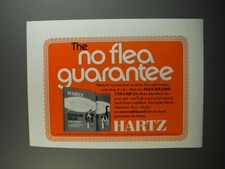 1974 Hartz Flea Killing Collar Ad - The no flea guarantee picture