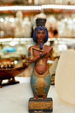 Handcrafted Akhenaten Statue Ancient Egyptian Pharaoh picture