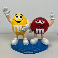 M&M’s Waving Red & Yellow Candy Dispenser Limited Milk Chocolate Melts #2 picture