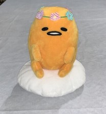 Sanrio GUDETAMA The Lazy Egg W Flower Headband Crown Stuffed Plush Spring 2023 picture