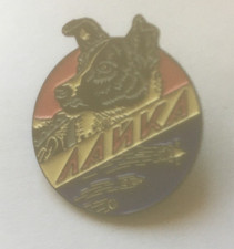 Russian soviet First dog in thr space 1960 badge pin picture