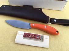L T WRIGHT  LARGE NORTHERN HUNTER  AEB-L STEEL BLADE  ORANGE G-10 HANDLE    USA picture