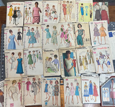 lot of 25 vtg 60s 70s women's patterns size 12 simplicity butterick picture