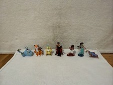 Lot of 7 Aladdin Disney Figures Cake Toppers Magic Carpet Genie Sultan picture