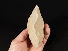 LARGER One Million Year Old Early STONE Age ACHEULEAN Hand Axe Algeria 467gr picture