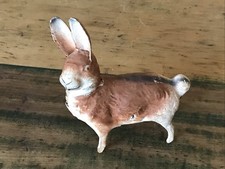 Antique German Paper Mache Easter Candy Container Rabbit Bunny picture