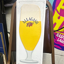 Allagash Beer Metal Tin Sign Breweriana Glass Graphic Wall Display picture