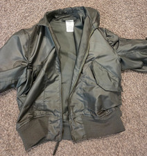 Vintage US Military Flight Bomber Jacket CWU-36/P Size Large Alpha Industries picture