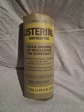 Vintage 1970s 80s Listerine  Antiseptic Family Size Bottle 20 oz Sealed picture