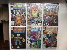 The Infinity Gauntlet #1-6 Comic Lot 1991 Marvel Starlin Perez Thanos picture
