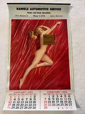 Original 1954 Marilyn Monroe Calendar 'A New Wrinkle' Tom Kelley Western Litho picture