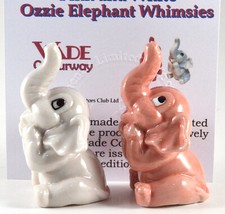 WADE RARE OZZIES PINK AND WHITE ELEPHANTS HAND PAINTED LE OF 75, 2018 picture