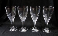 Bohemia Crystal Victoria Goblets Set of 4 Vintage Czech 290ml Unused Boxed picture