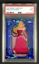 2024 Topps Chrome Disney Sapphire Edition Princess Aurora #26 PSA 9 MINT picture