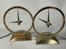 Two Vintage Jefferson Golden Hour Electric Mystery Clocks - FOR PARTS/REPAIR picture