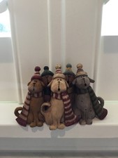 PAT OLSON Dog Christmas Carolers Figurine 3